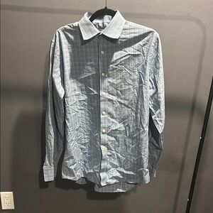Michael Kors Sky Blue Checkered Casual Shirt